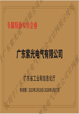 專精特新中小企業(yè)證書